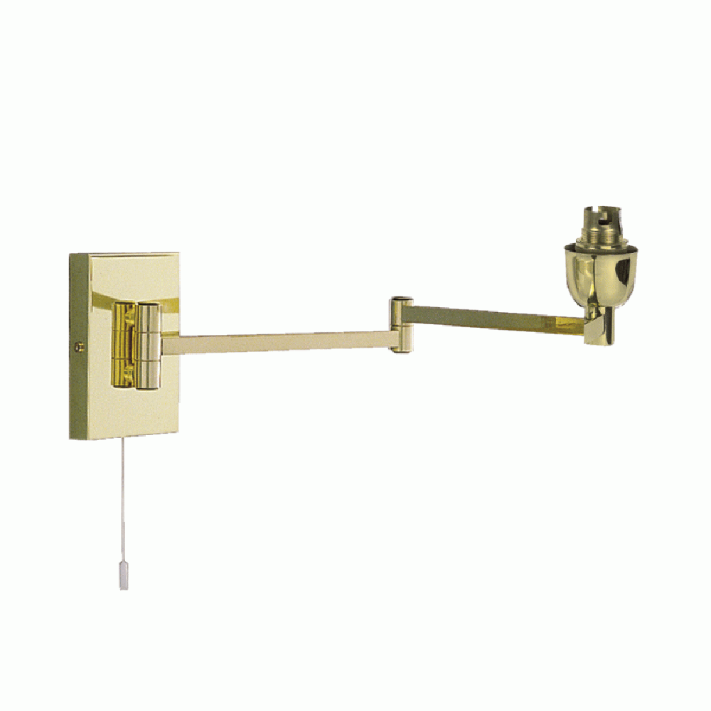 Square Swing Arm Wall Light Brass - PD8163-BS