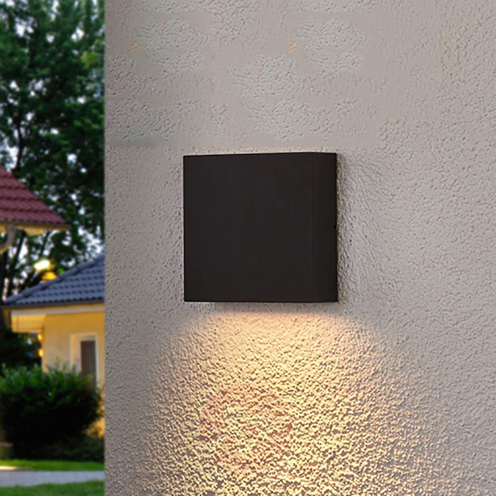 PDL 12V LED Exterior Surface Mounted Square Pillar Wall Light 3W 3000K Black IP65 - PDL1SQBL
