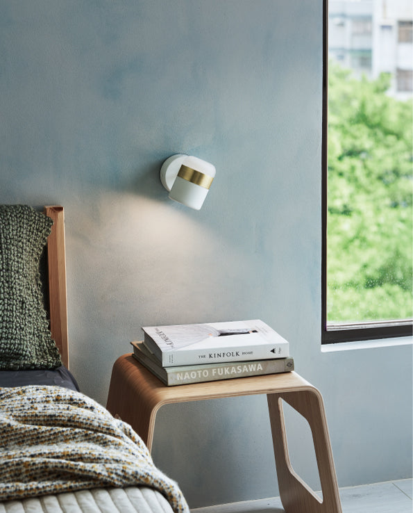 Ling Wall Light 6W 3000K White & Sand Gold - SE A/LING/WHITE/GOLD