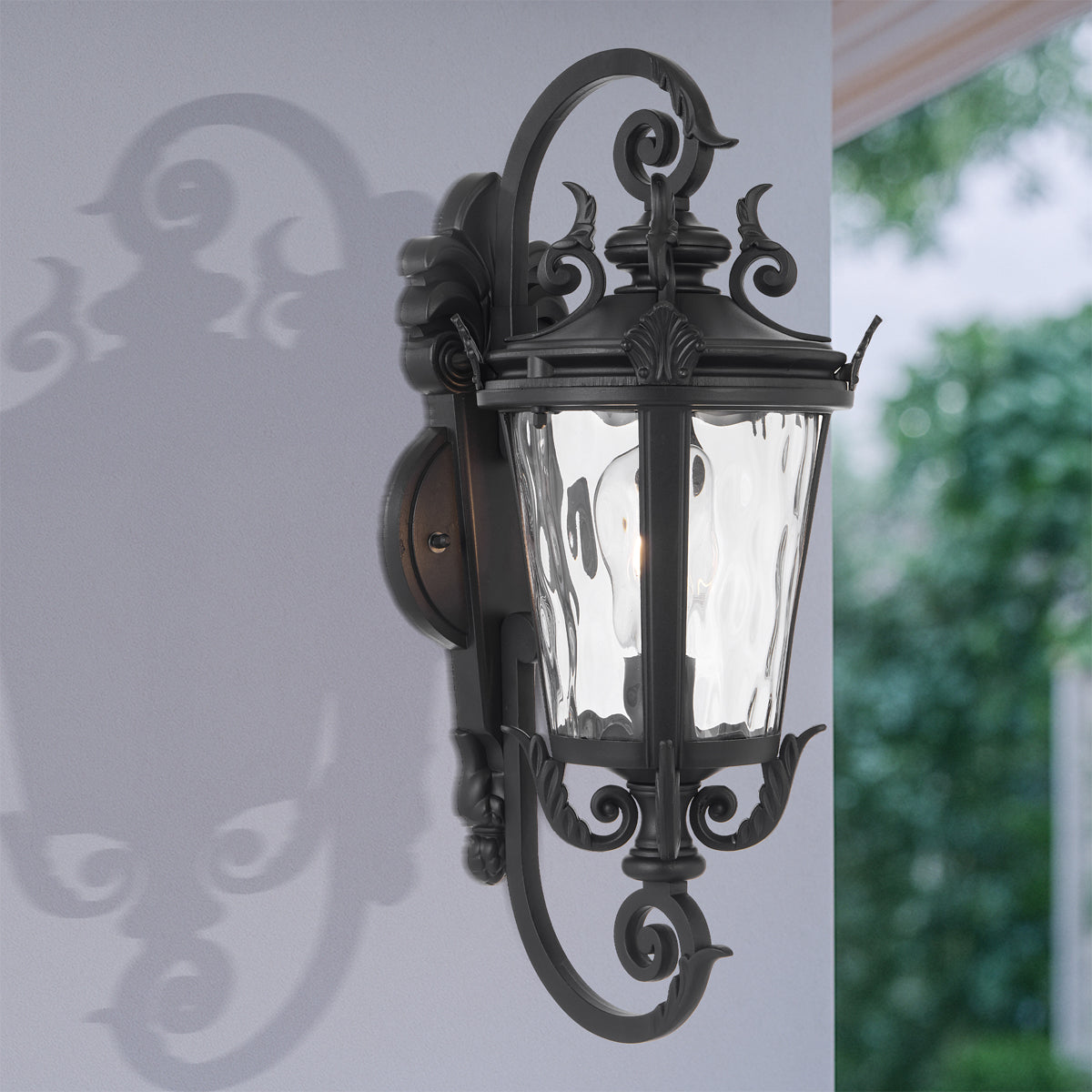 Pedral 230mm Exterior Wall Light Black - PEDRAL EX23-BK