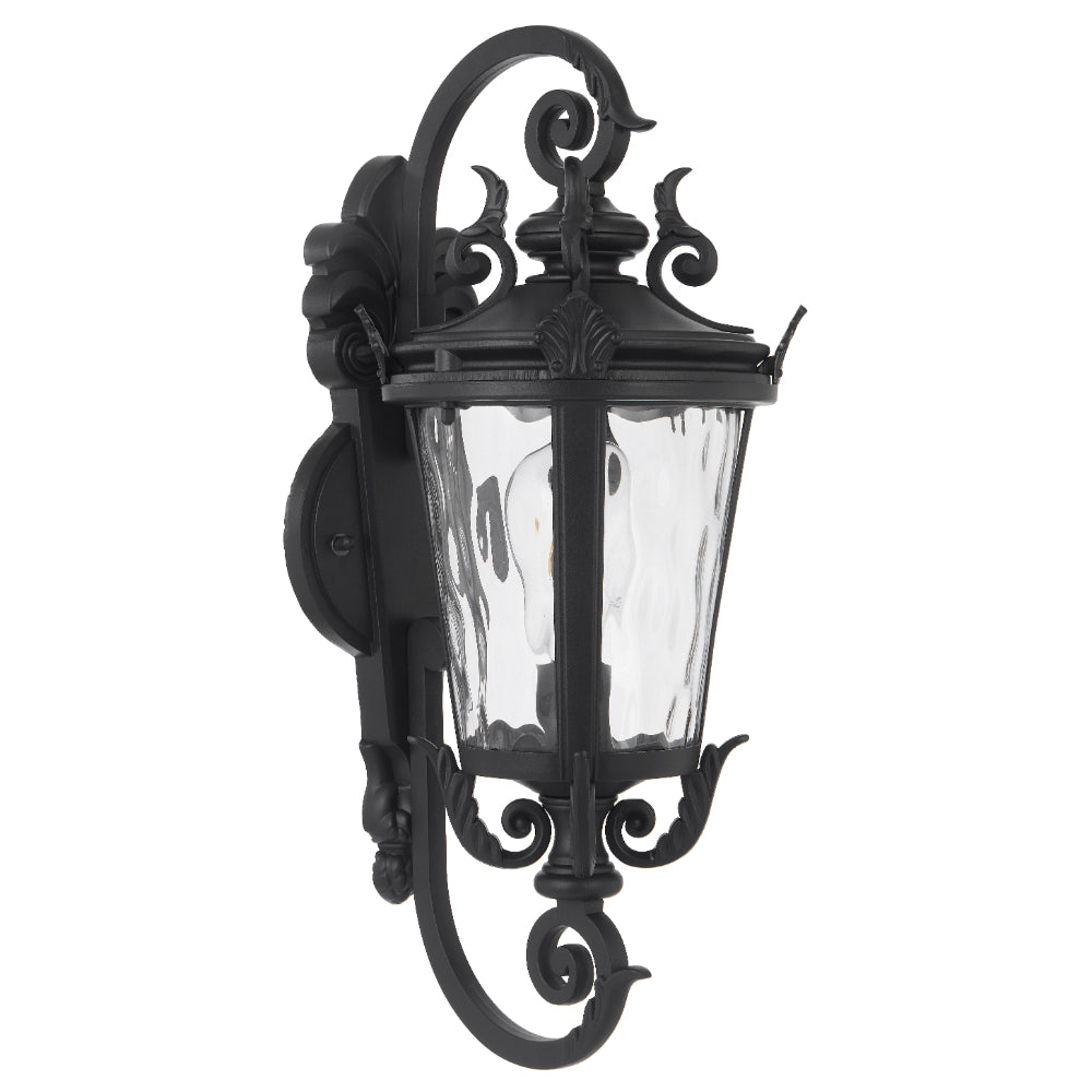 Pedral 230mm Exterior Wall Light Black - PEDRAL EX23-BK