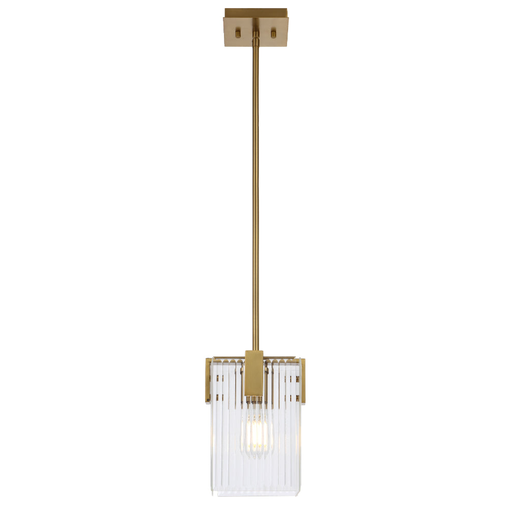 Pelion 1 Light Pendant Antique Gold - PELION PE1-AG