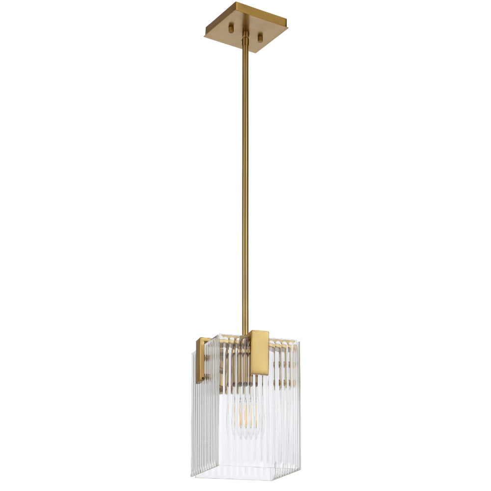 Pelion 1 Light Pendant Antique Gold - PELION PE1-AG