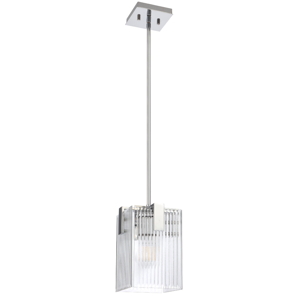 Pelion 1 Light Pendant Chrome - PELION PE1-CH