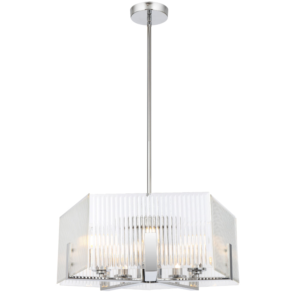 Pelion 5 Light Pendant Chrome - PELION PE5-CH