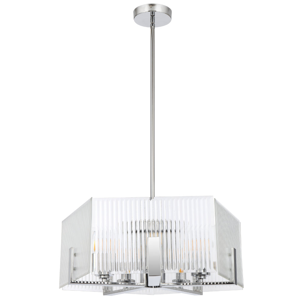 Pelion 5 Light Pendant Chrome - PELION PE5-CH