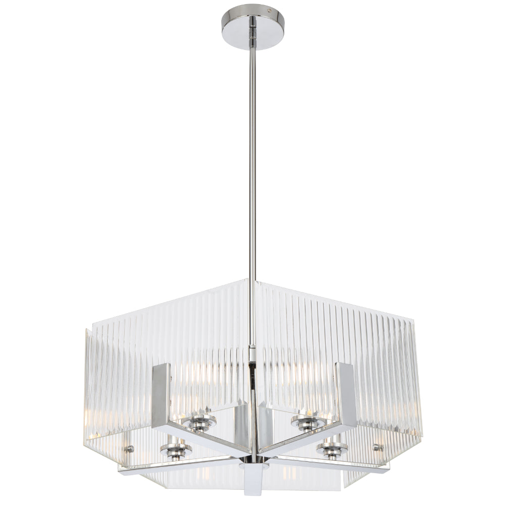 Pelion 5 Light Pendant Chrome - PELION PE5-CH