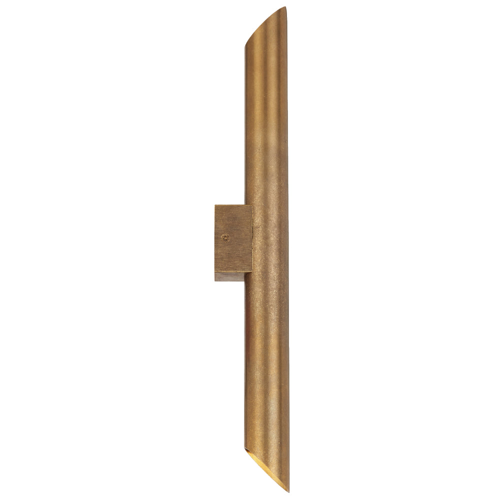 Penros LED Up & Down Wall Light 6W 3000K Natural Brass - PENROS EX2-BRS