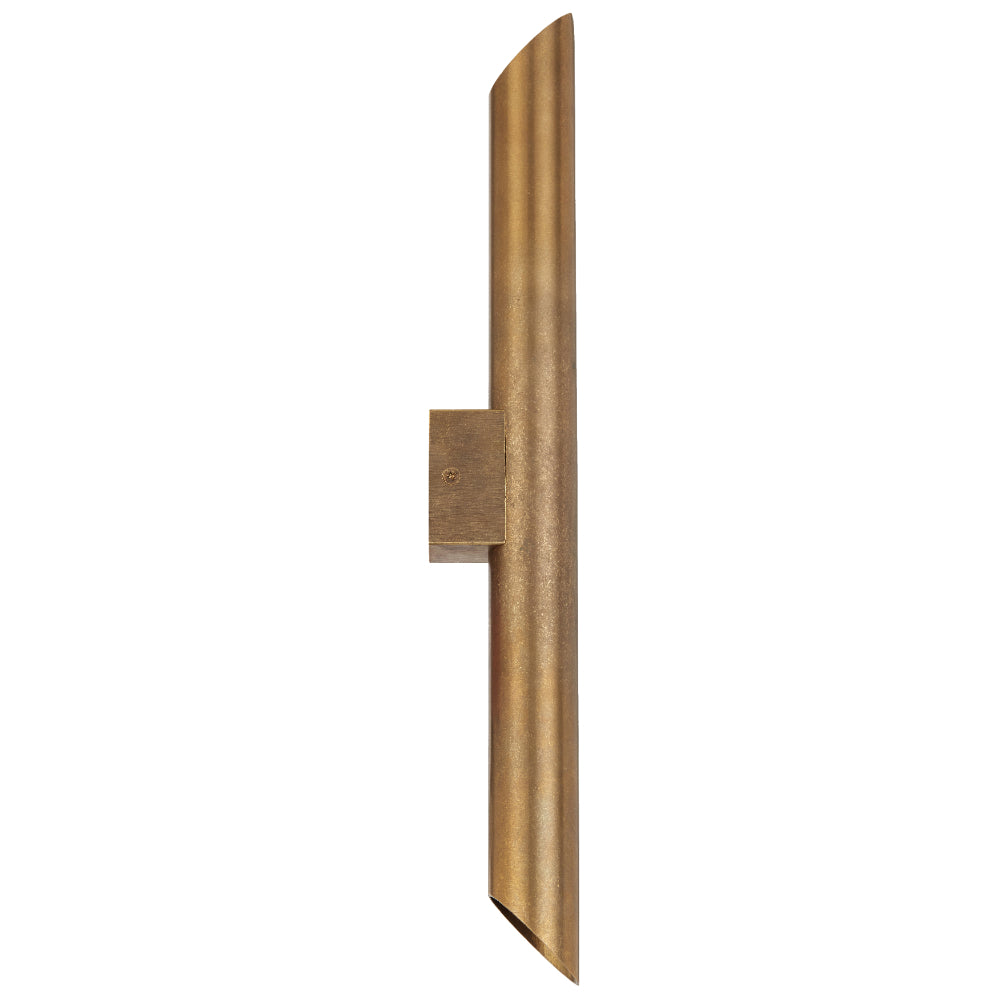 Penros LED Up & Down Wall Light 6W 3000K Natural Brass - PENROS EX2-BRS