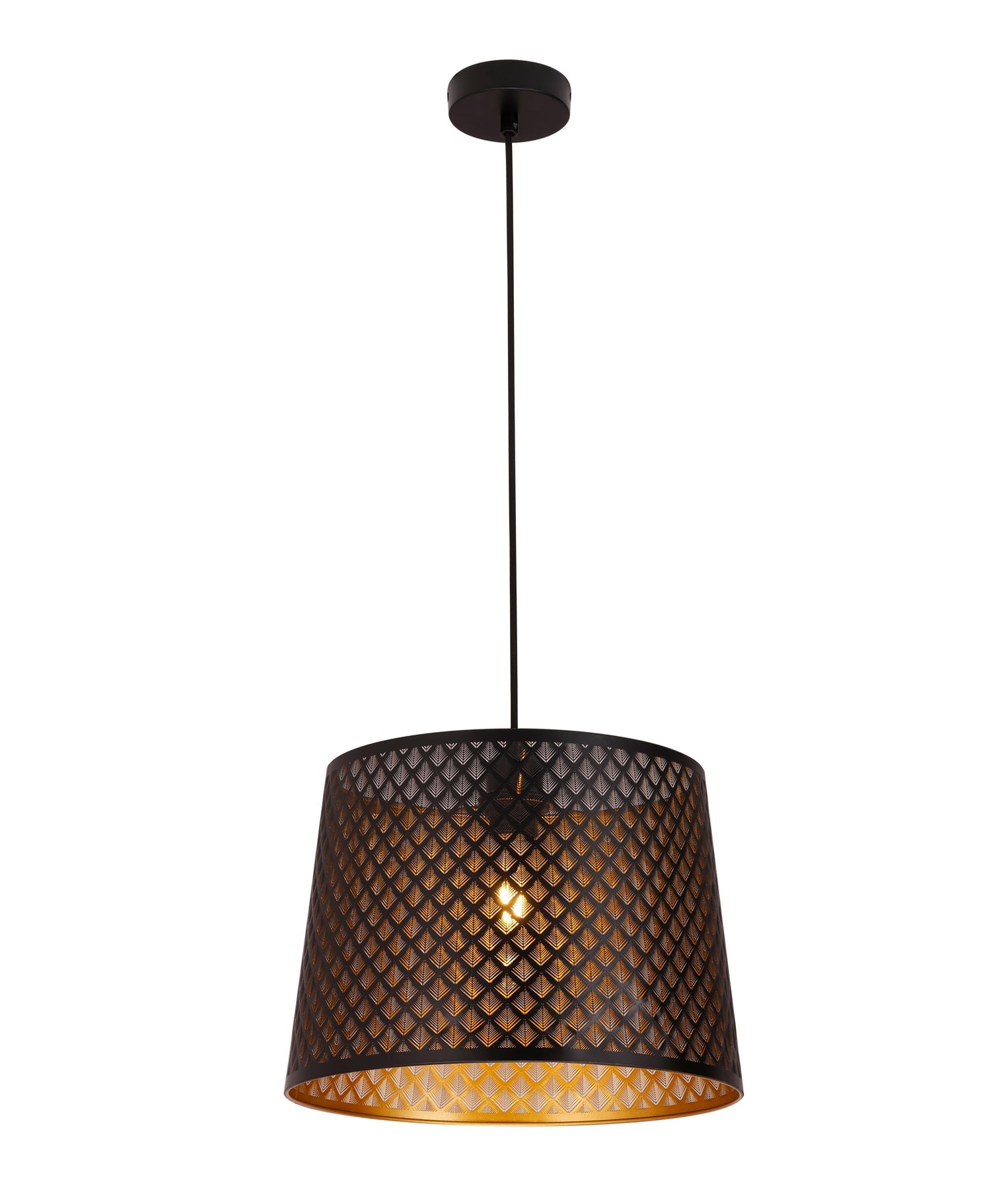 Penshade Geometry Pattern Pendant Light Iron Black - PENSHADE13