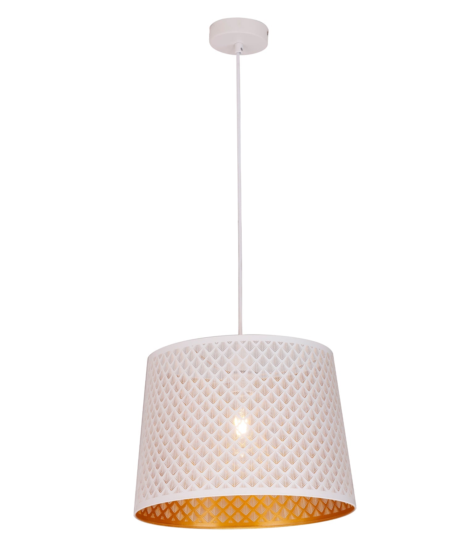 Penshade Geometry Pattern Pendant Light Iron White - PENSHADE14