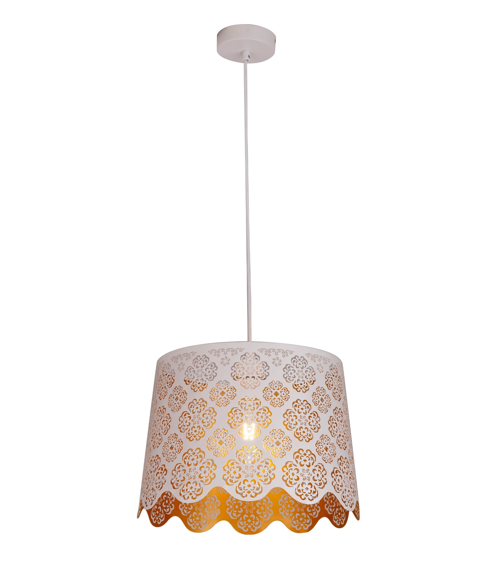 Penshade Flower Pattern Pendant Light Iron White - PENSHADE2