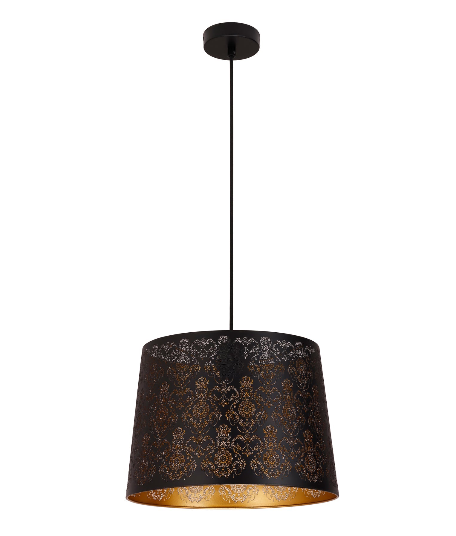 Penshade Fleur Pattern Pendant Light Iron Black - PENSHADE5