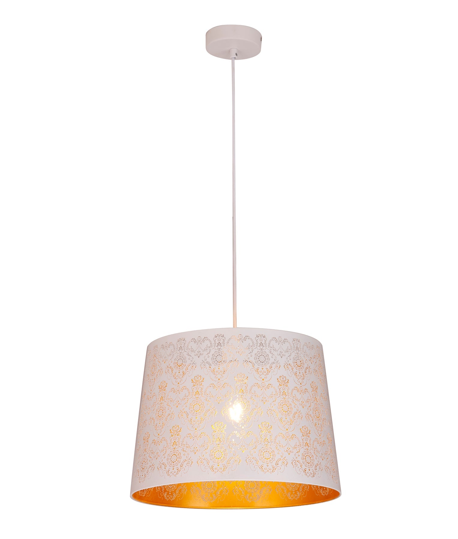 Penshade Fleur Pattern Pendant Light Iron White - PENSHADE6