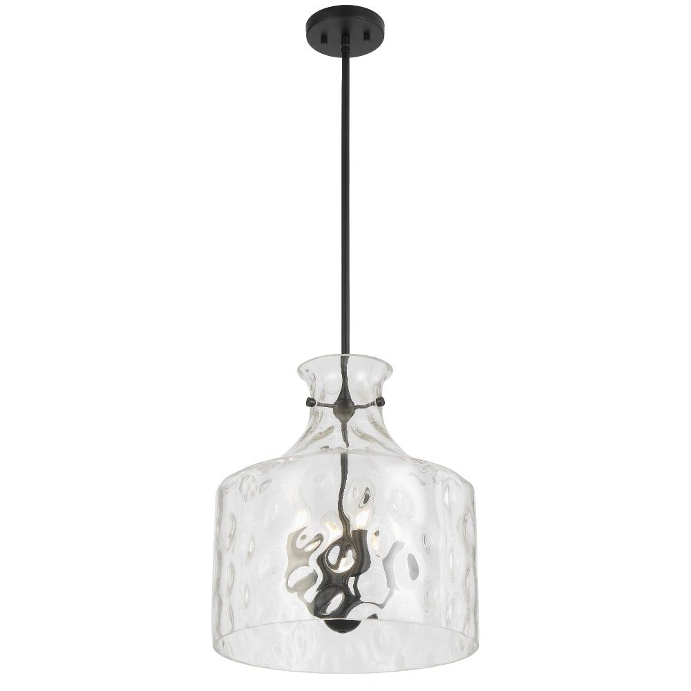 Perron 4 Light Pendant Light Black - PERRON PE4-BK