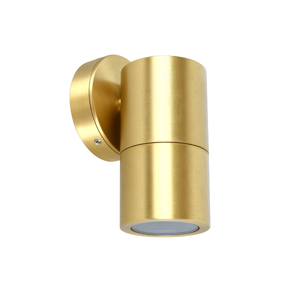 Exterior Wall Light W60mm Polished Brass - PG1FBR2