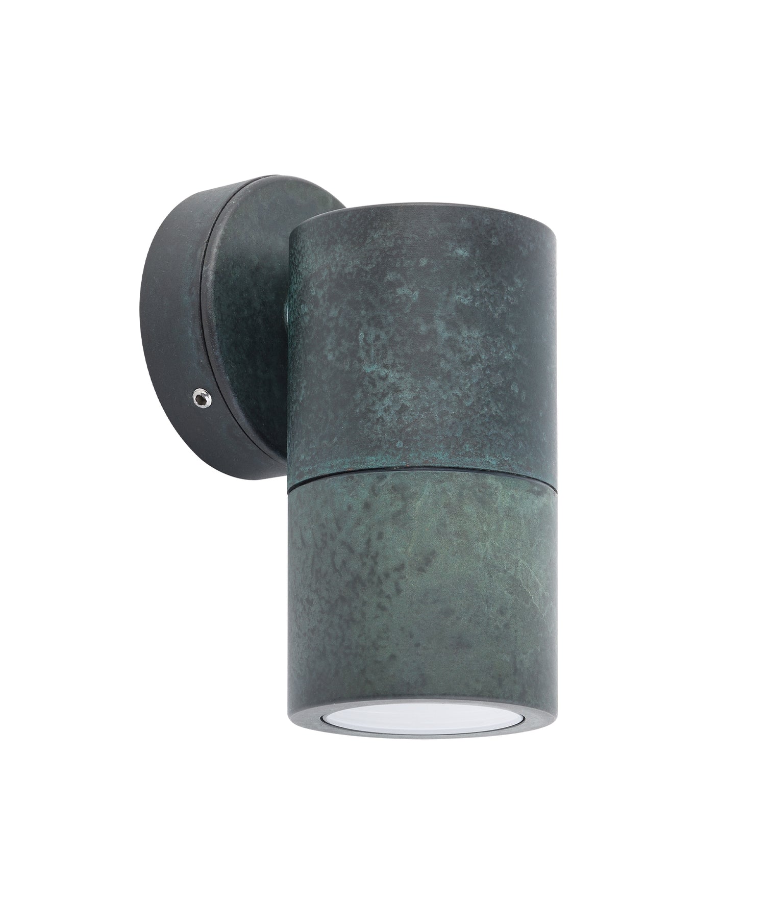 Exterior Wall Fixed Pillar Spot Light Green Patina - PG1FBR3