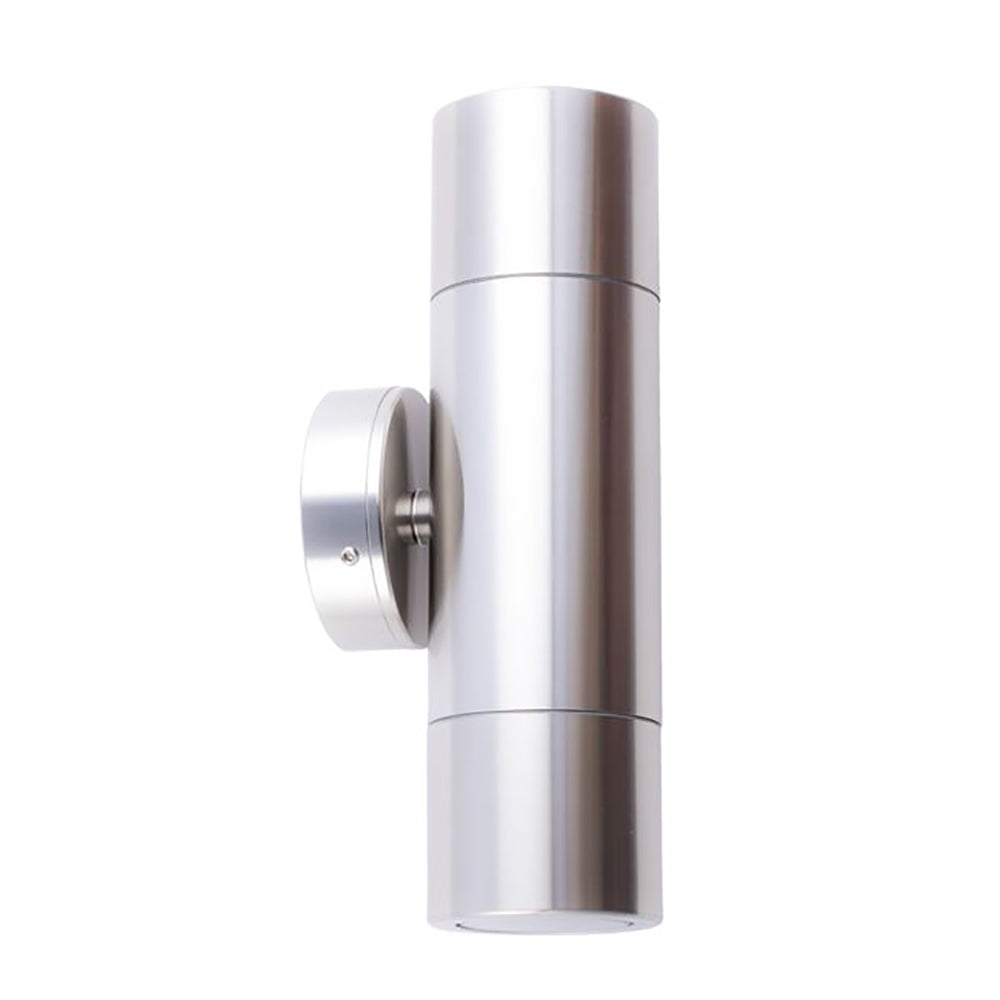 MR16 12V Exterior Double Fixed Up/Down Wall Pillar Light 316 Stainless Steel IP65 - PMUDSS