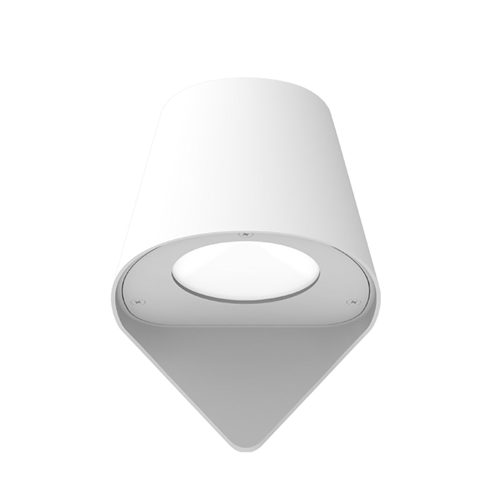 PIL Exterior Surface Mounted Wall Light White IP44 - PIL02