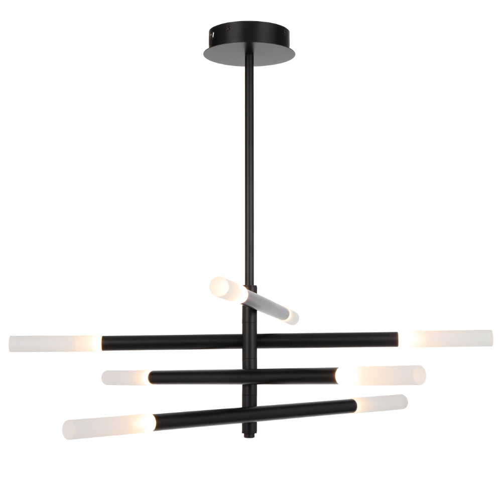 Pinta 8 Light LED Pendant Black - PINTA PE08-BK