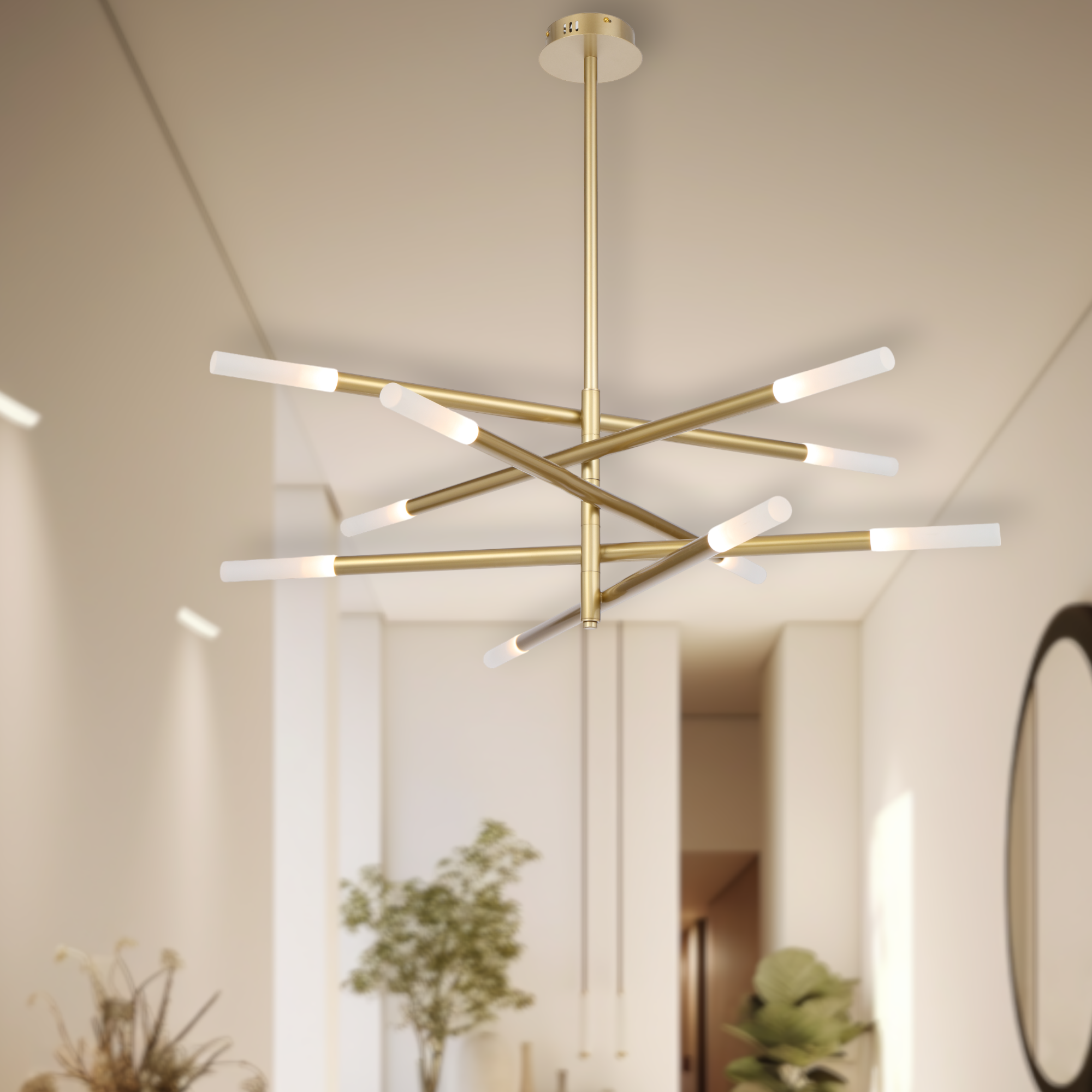 Pinta 10 Light LED Pendant Gold - PINTA PE10-GD