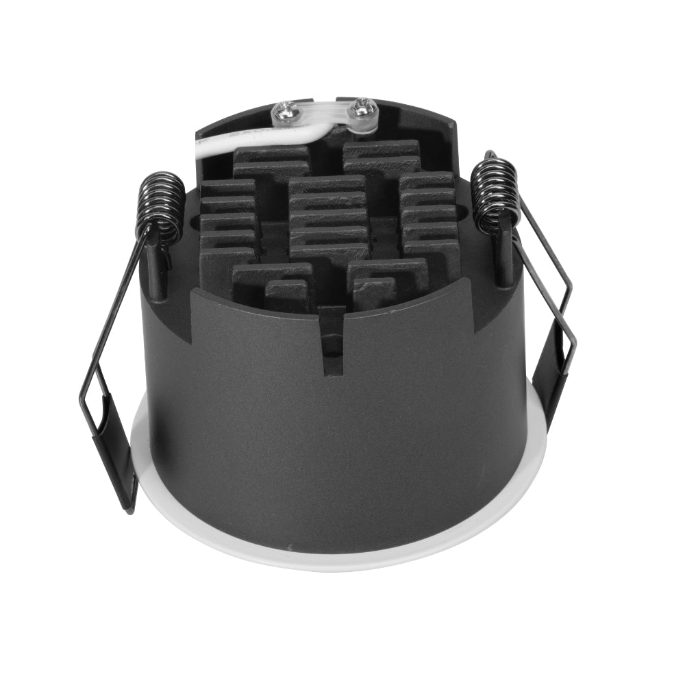 Pira 85mm LED Recessed LED Downlight 10W 3000K White & Dark Grey - PIRA DL85-WH93