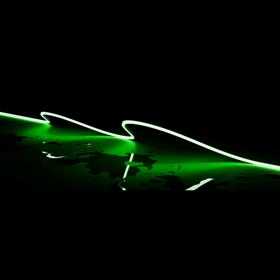 PLEO-VIVID Neon Top View LED Strip Light 24V DC 9.6W IP67 20M Green - 20080