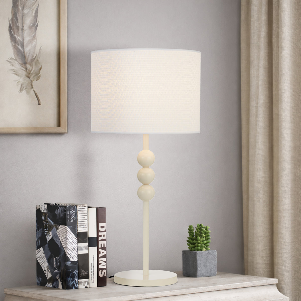 Poetix Table Lamp Beige & Ivory - POETIX TL-BE