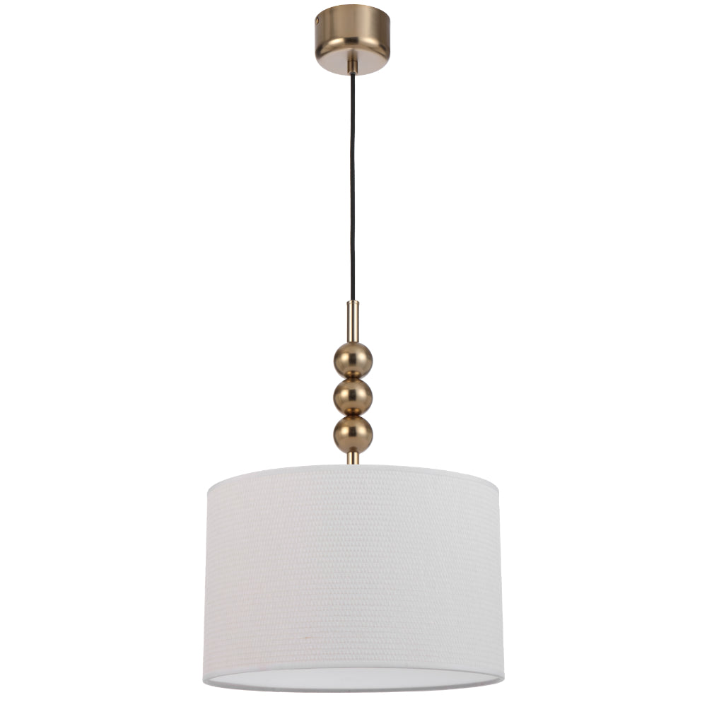 Poetix 350mm Pendant Light Matt Gold & Ivory - POETIX PE35-GD