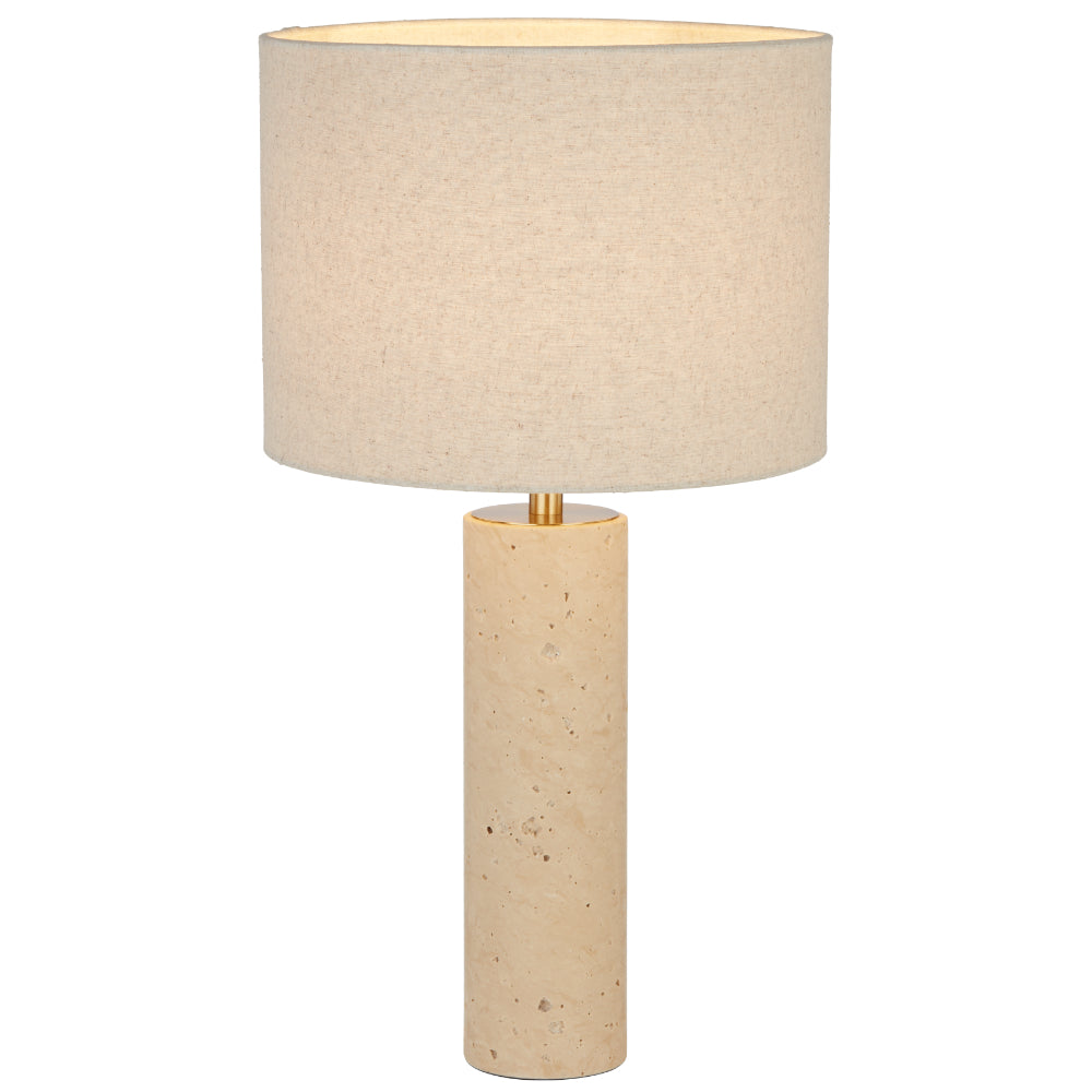 Polano Large Table Lamp Beige, Ivory & Antique Gold - POLANO TLL-BEIV
