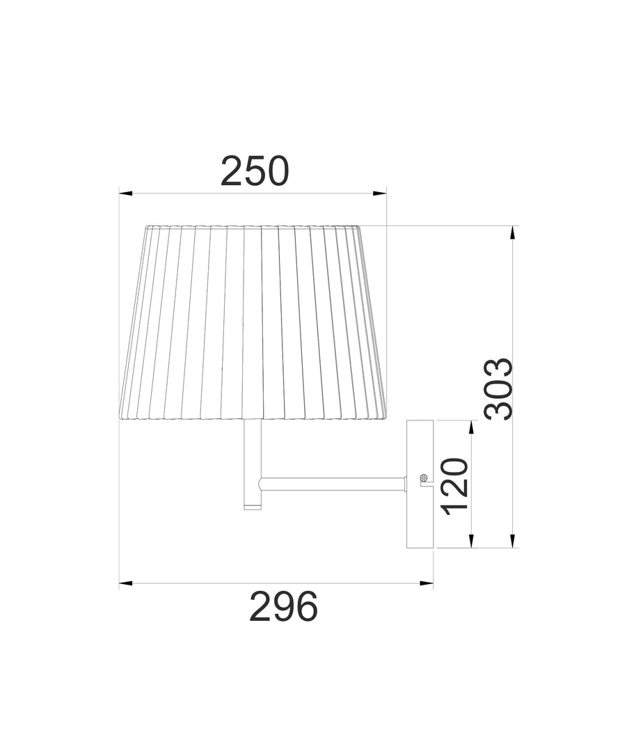 Prega Wall Light Black - PREGA-W1
