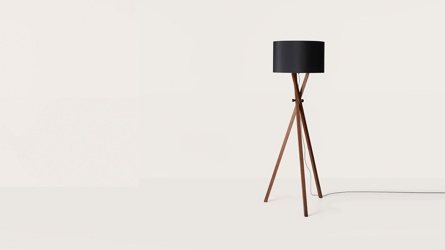 Cot Floor Lamp Black or White
