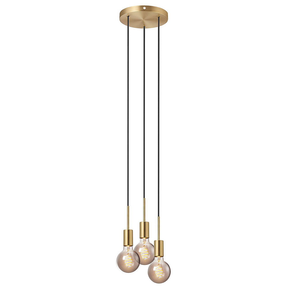Paco Cluster Pendant 3 Lights Brass Metal - 2112063035