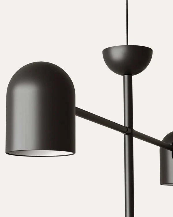 Pipe 6 Light LED Pendant 3W 3000K Matte Black - ARO.C1293