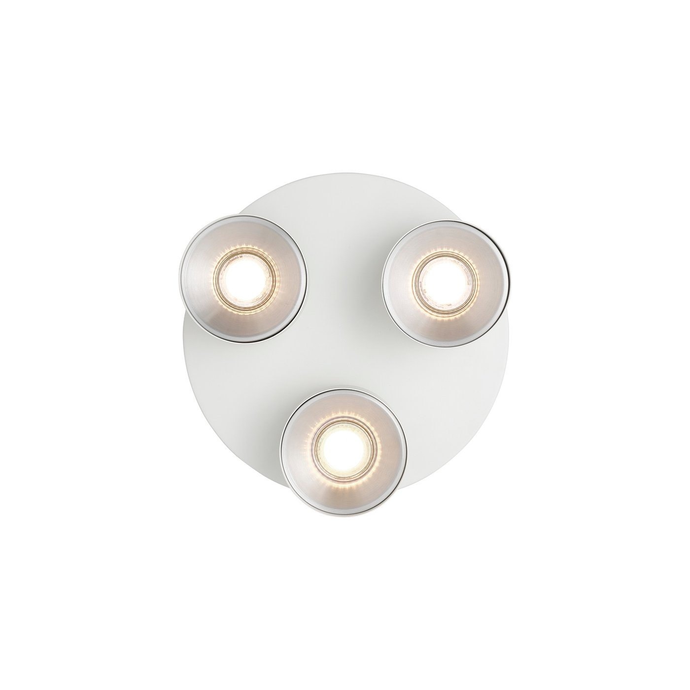 Pitcher 3 Roundel Metal Spotlights White - 2310420101