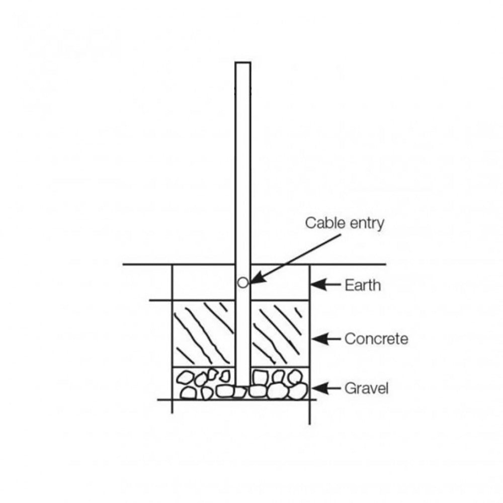 Buy Accessories & More Australia 2.4 metre Aluminium Pole - T308-BL