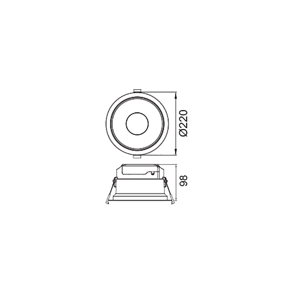 Buy Recessed LED Downlights Australia Protail Recessed LED Downlight 8W White Polycarbonate 3000K - 172308