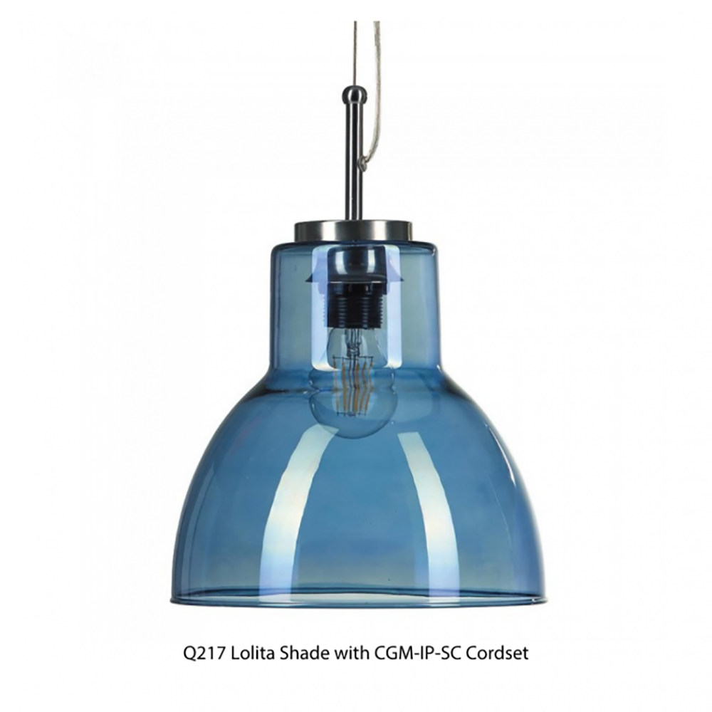 Buy Accessories & More Australia Lolita Spanish Pendant Shade Blue Glass - Q217