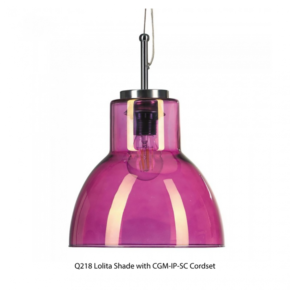 Buy Accessories & More Australia Lolita Spanish Pendant Shade Pink Glass - Q218