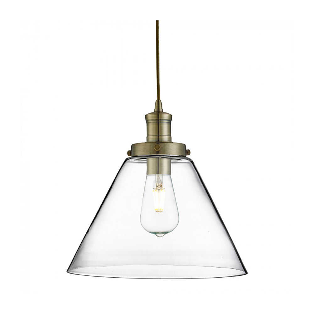 Buy Pendant Lights Australia Clifford Pendant Light Brass Glass - QH3228-AB