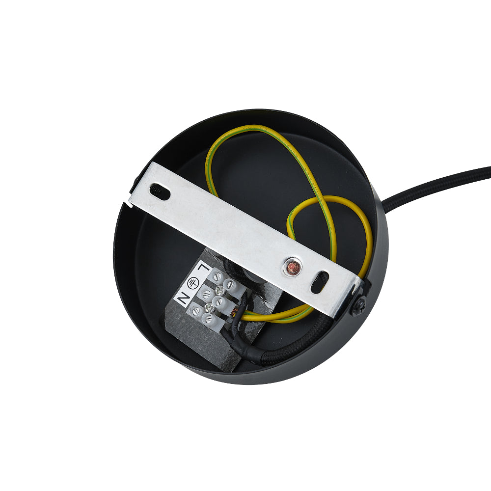 Quilo Pendant Light Black & Smoke - QUILO PE20-BKSM