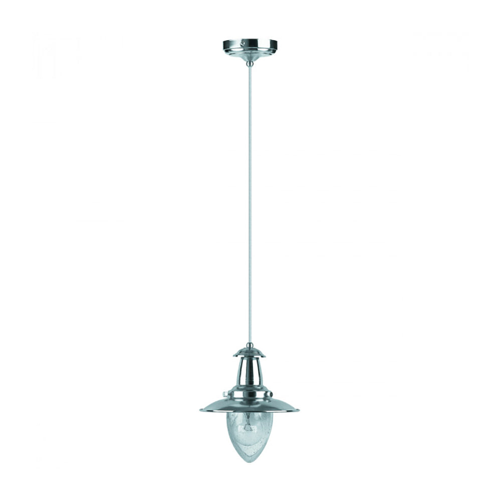 Buy Pendant Lights Australia Fisherman Pendant Light Satin Chrome - R5787-1P-SC