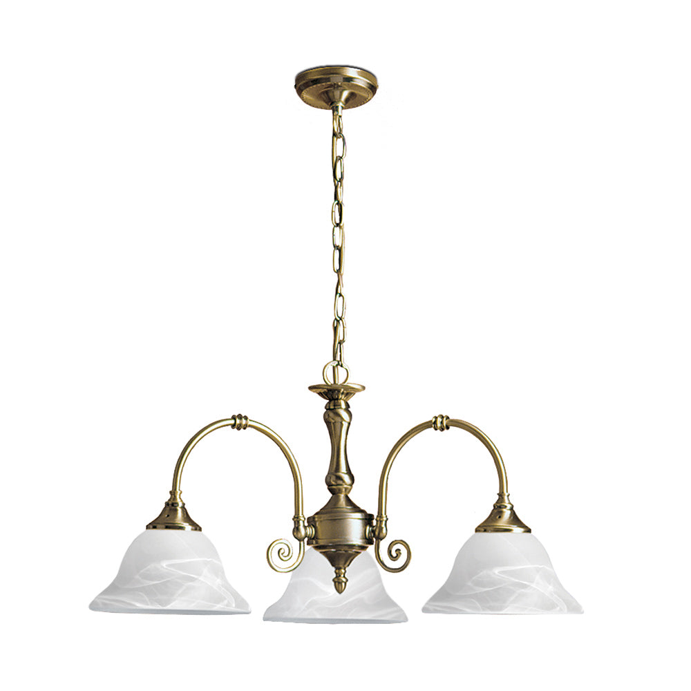 Heritage Pendant 3 Lights Brass Metal - R9353-3P-AB