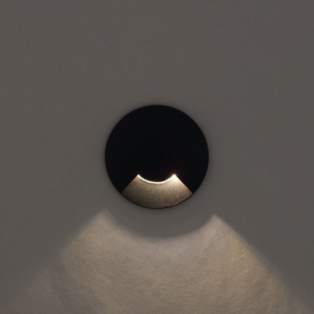 Raker LED 1 Way Inground Light 24V 3W 3000K Black - RAKER G13-BK324