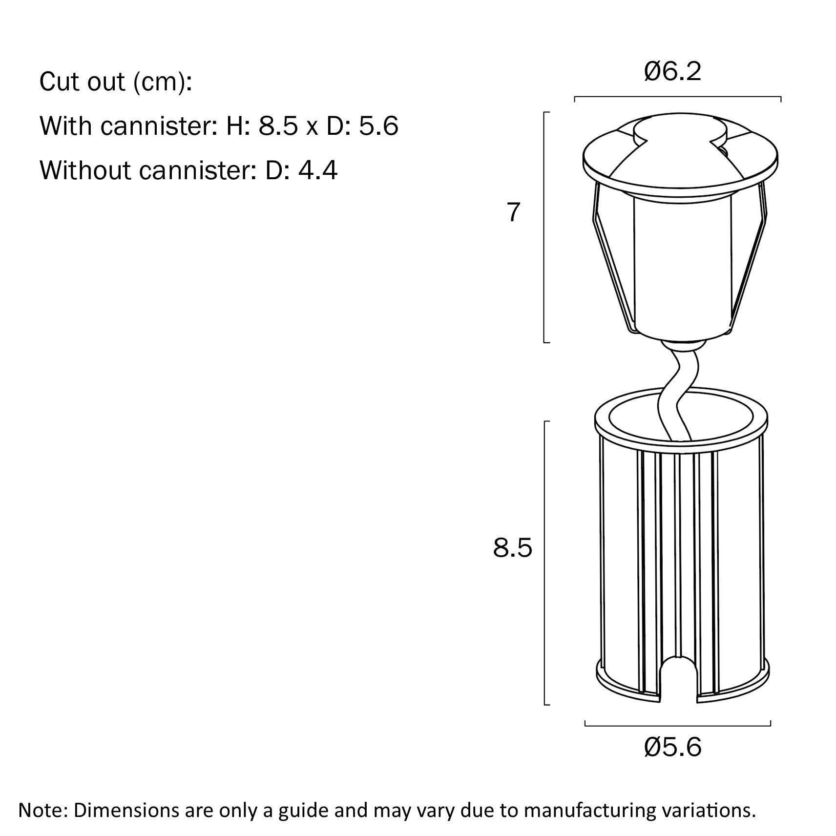 Raker LED 2 Way Inground Light 24V 3W 3000K Black - RAKER G23-BK324