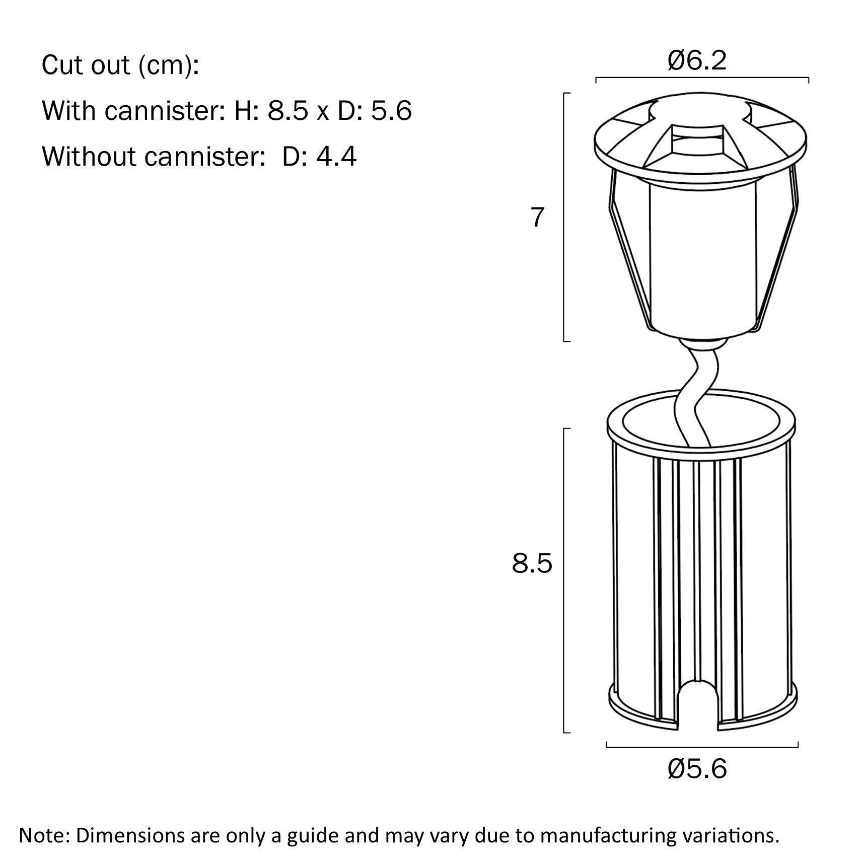 Raker LED 3 Way Inground Light 24V 3W 3000K Black - RAKER G43-BK324