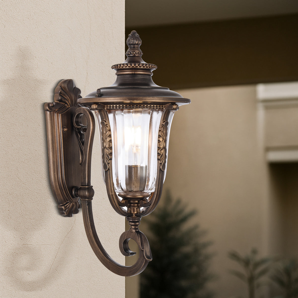 Ramiro 200mm Exterior Wall Light Bronze - RAMIRO EX20-BZ
