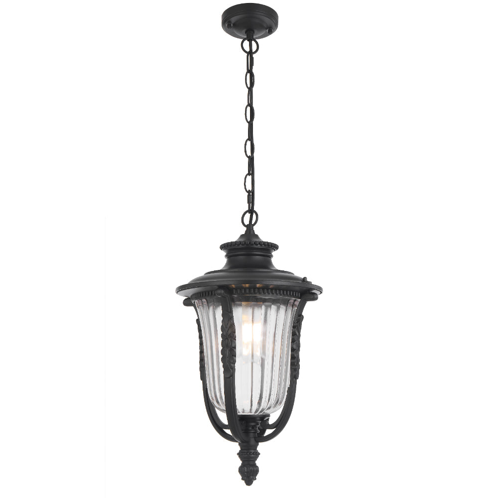 Ramiro 250mm Ceiling Lanterns Black - RAMIRO PE25-BK