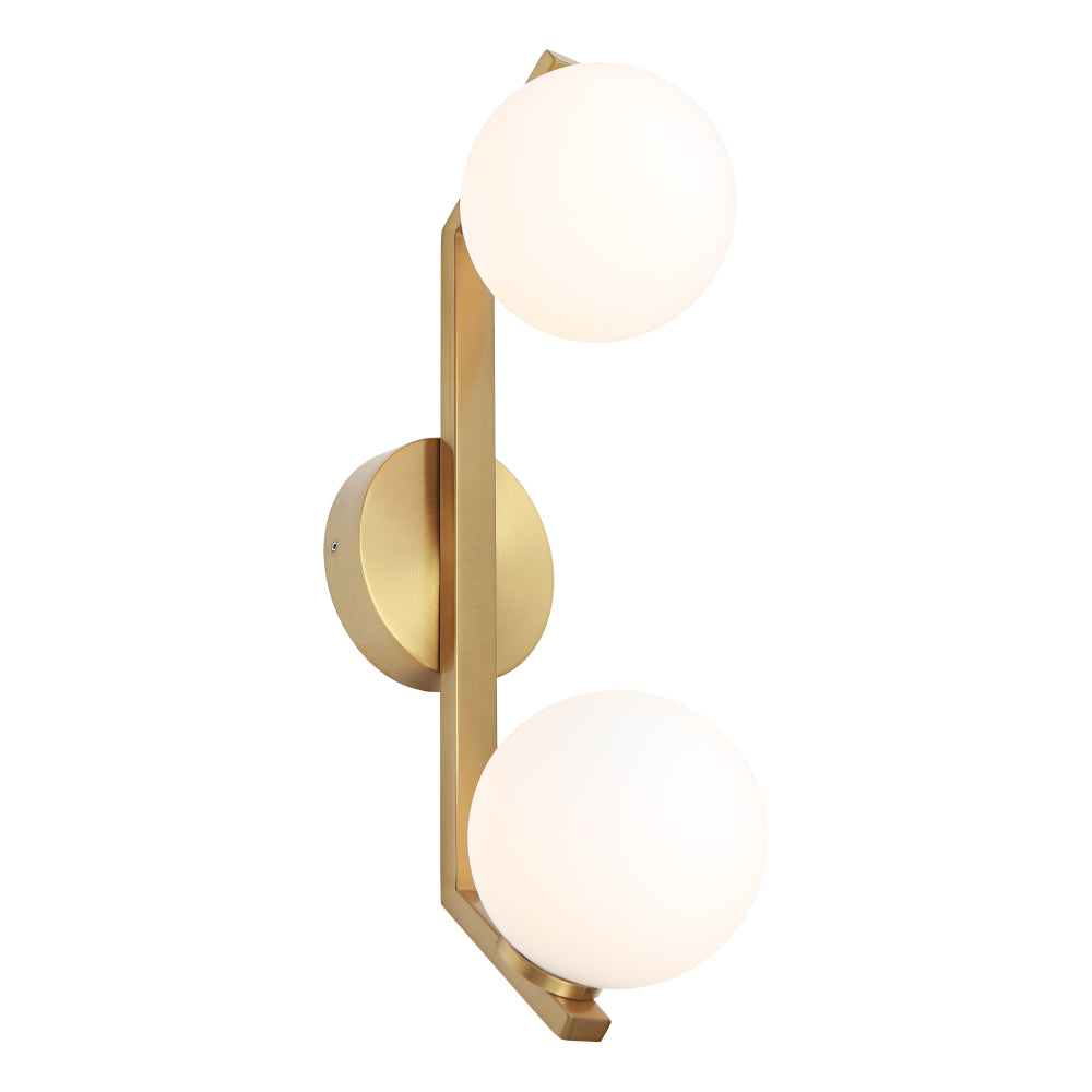 Rayna 2 Light Wall Light Gold - RAYN2WGLD