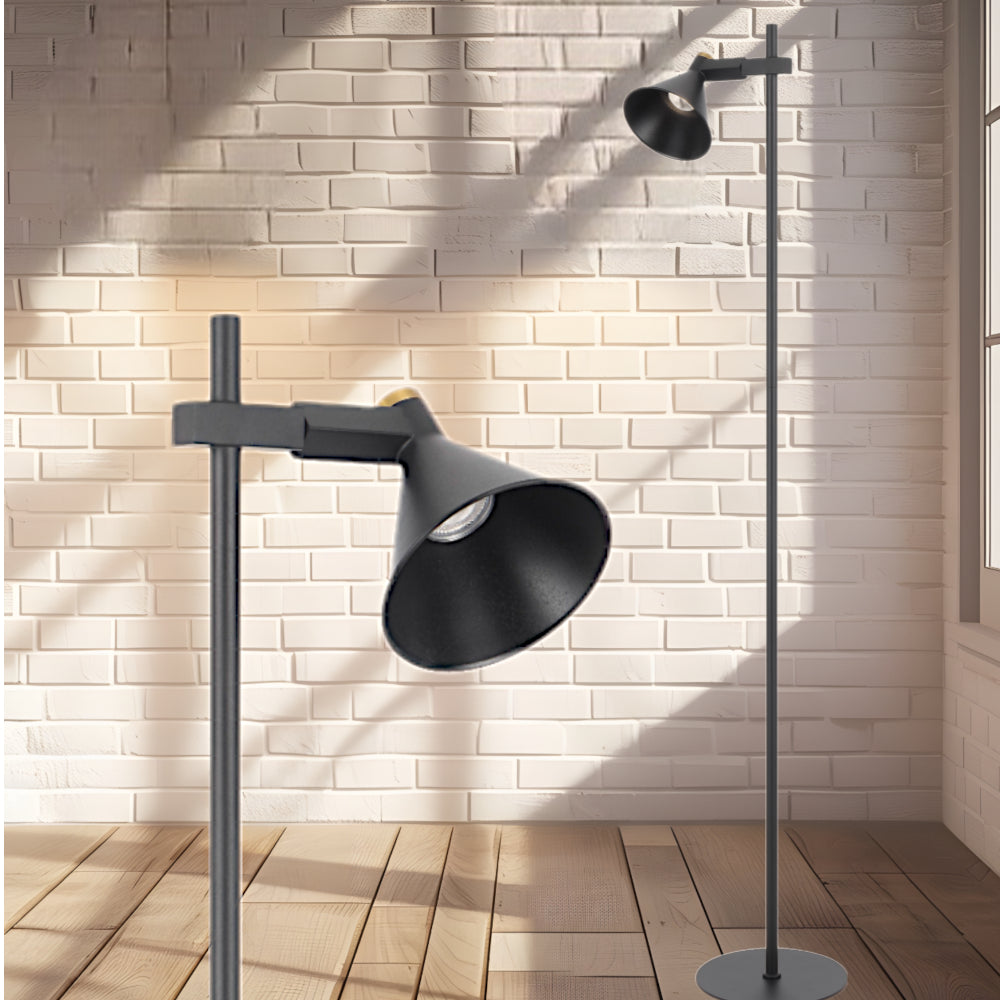 Rosner Iron Floor Lamp Black - ROSNER FL-BK